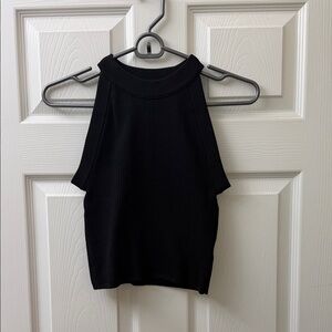 Aritzia Babaton black knit tank top